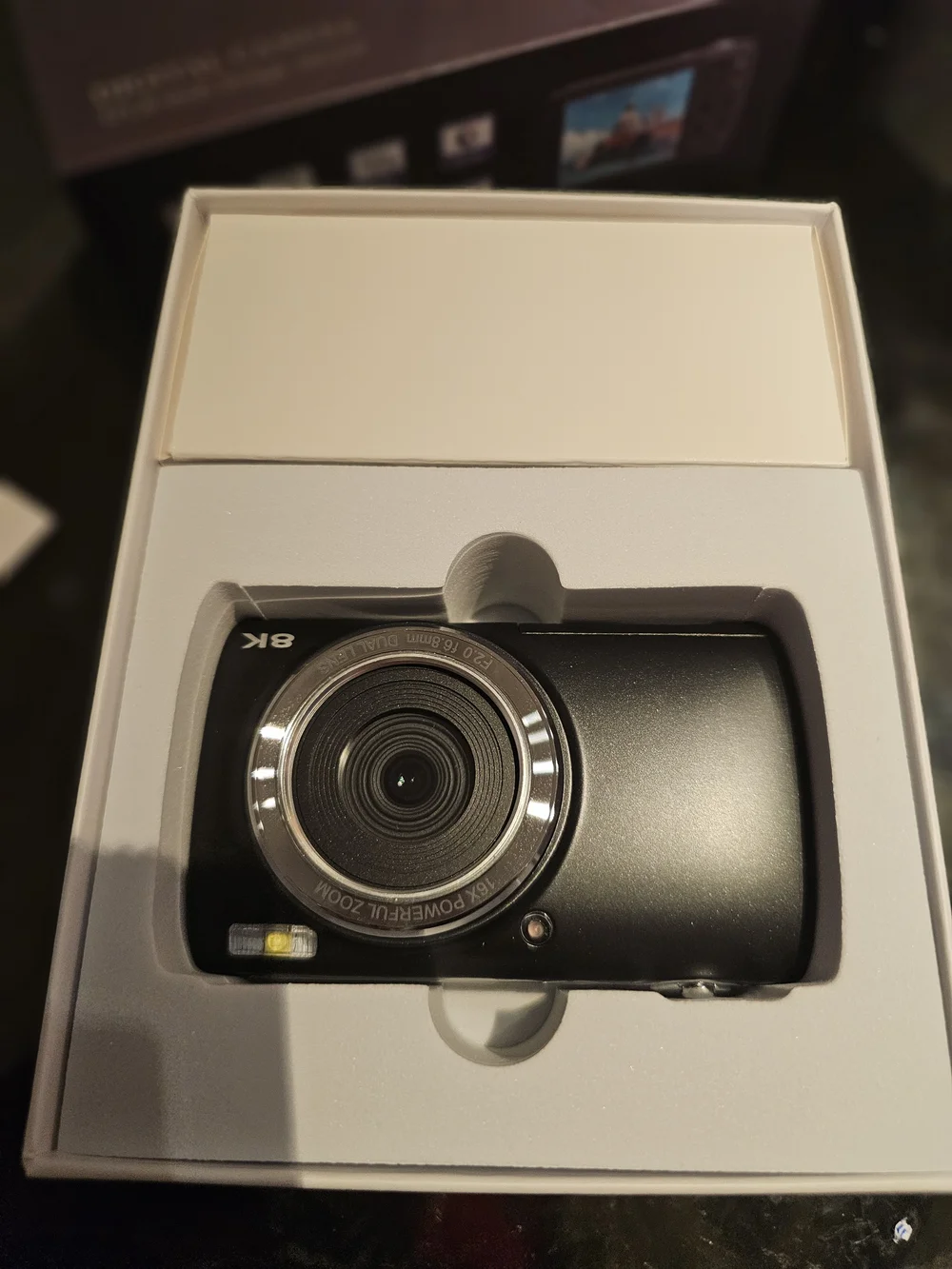 8K Digital Camera (Black) - Touchscreen Vlogging Camera with 16X Zoom